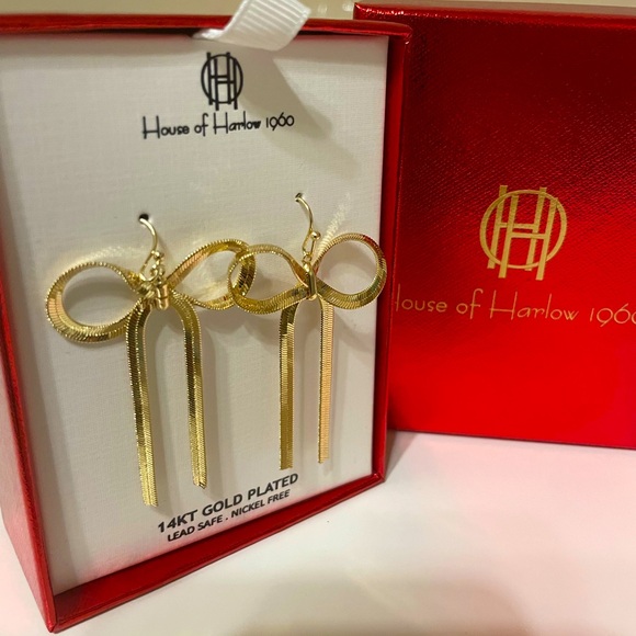 House of Harlow Bow Earrings - Picture 1 of 3